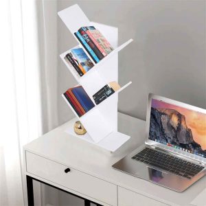 Dekoratif Mini Masa Üstü Kitaplık BEYAZ - Görsel 2