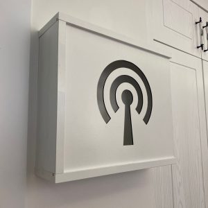 Modem Saklama Kutusu Sürgü Kapaklı 35 X 40 CM - Görsel 1