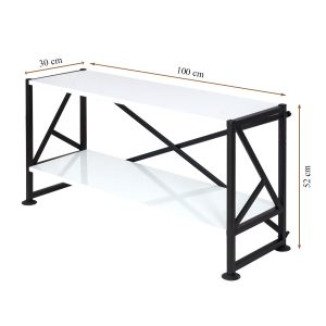 Otto Mini Tv Sehpası-Tv Ünitesi Beyaz-100 cm - Görsel 5