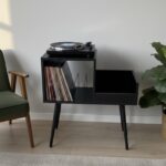 Sera Plak-Pikap ve Gramofon Sehpası Siyah