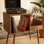 Sera Plak-Pikap ve Gramofon Sehpası BAROK CEVİZ